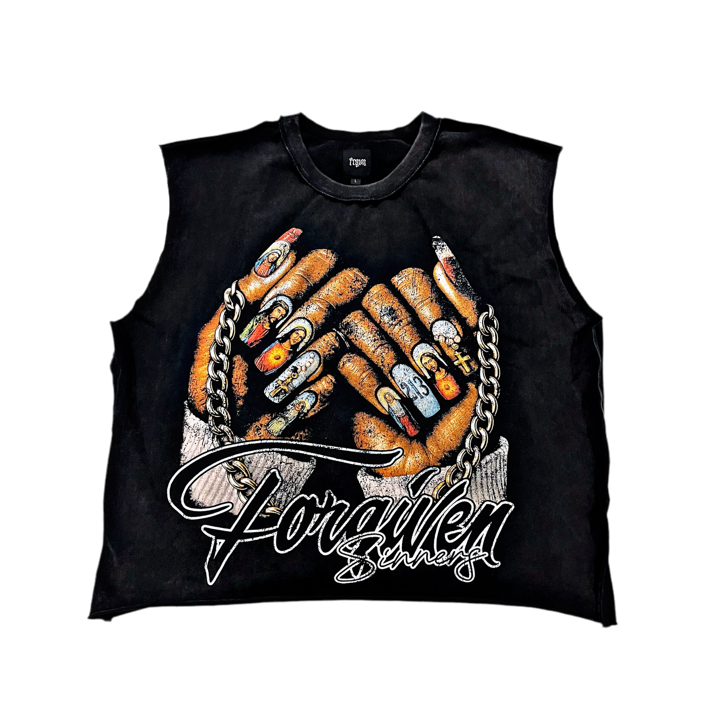 “Unchained” Cut-off Tee